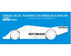 Decal – Sponsor logo Rothmans / Porsche 956 24h Le Mans 1982